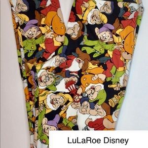 NWOT Lularoe Disney Dwarf Leggings  - Tween size (00-0)/Kids 8-14